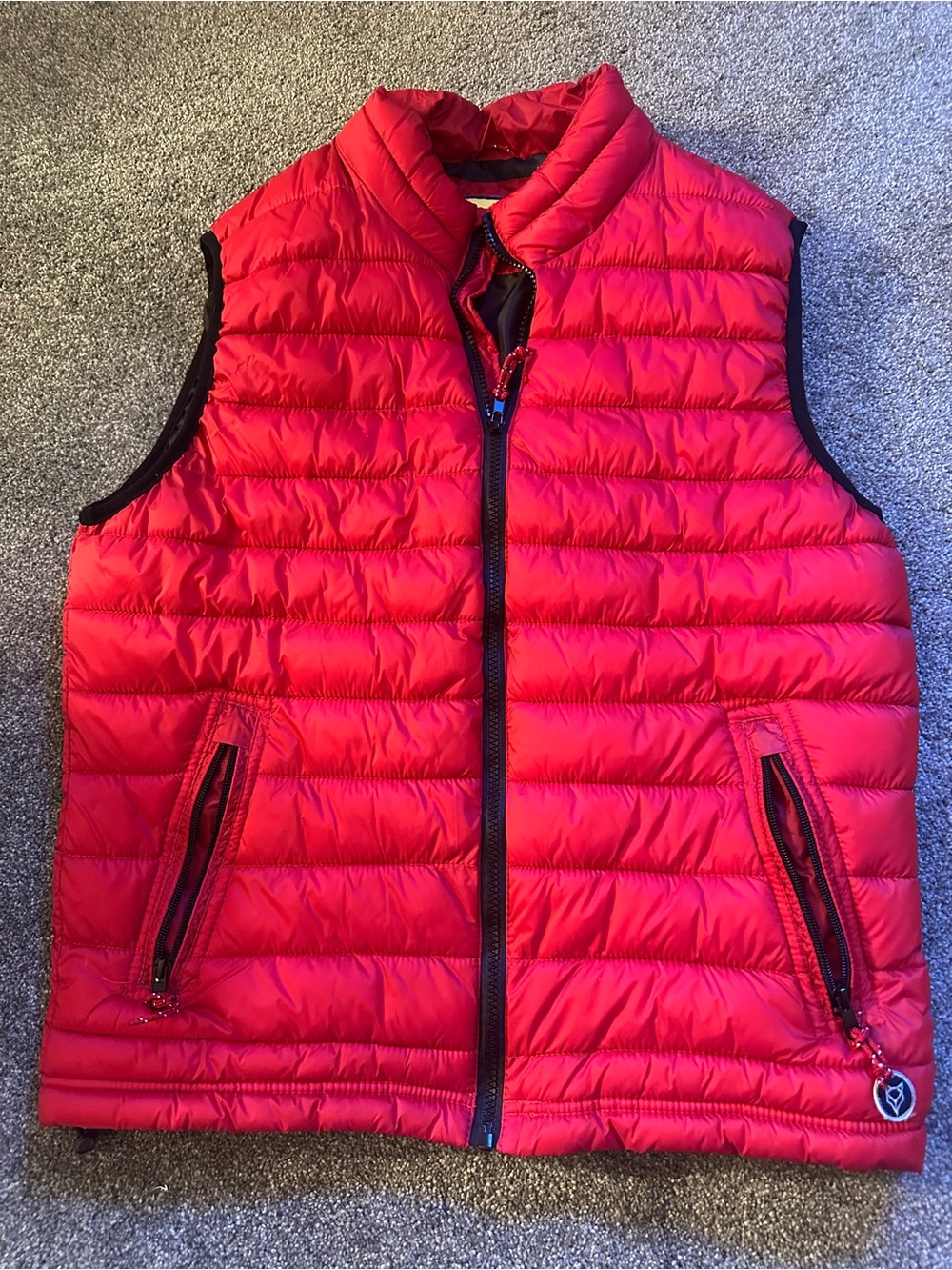 Prince & Fox Men's Bright Red Quilted Down-Style Vest